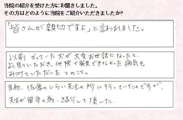 当院を紹介された方